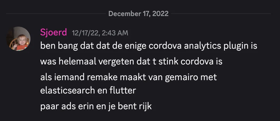 Sjoerd over het idee voor een remake in Flutter